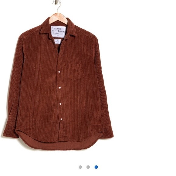 Frank & Eileen Eileen relaxed fit corduroy button up shirt NWT - Picture 2 of 5